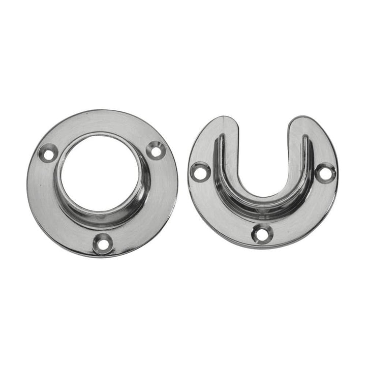 Lido Designs 1-5/16 in. Satin Brushed Nickel Closet Flange Set of Pair