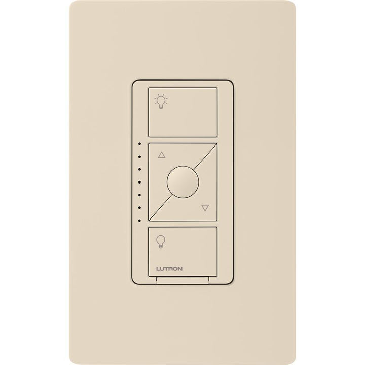 Lutron Caseta Smart Lighting Dimmer Switch for ELV Bulbs, 250-Watt LED Bulbs, Light Almond (PD-5NE-LA)