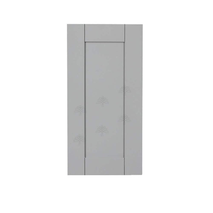 LIFEART CABINETRY Anchester Assembled 18x36x12 in. Wall Cabinet with 1 Door 2 Shelves in Light Gray