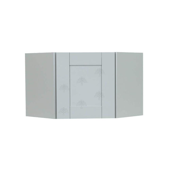 LIFEART CABINETRY Anchester Assembled 24x12x12 in. Wall Diagonal Cabinet with 1 Door in Light Gray