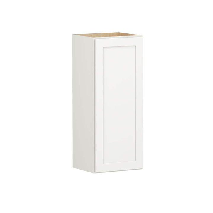 Shaker Full Overlay 15 in. W x 12 in. D x 36 in. H Plywood Assembled Wall Kitchen Cabinet in Linen White
