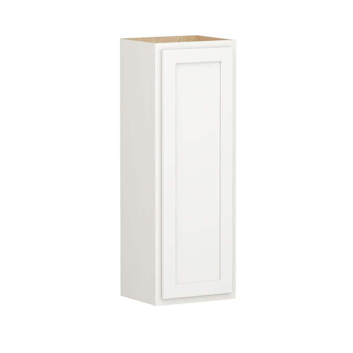 Shaker Partial Overlay 15 in. W x 12 in. D x 42 in. H Plywood Assembled Wall Kitchen Cabinet in Linen White