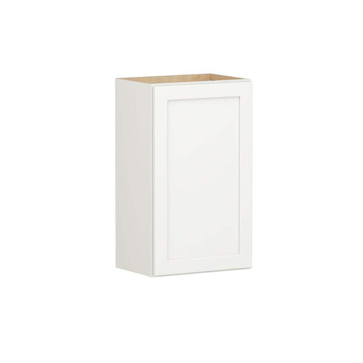 Shaker Full Overlay 18 in. W x 12 in. D x 30 in. H Plywood Assembled Wall Kitchen Cabinet in Linen White