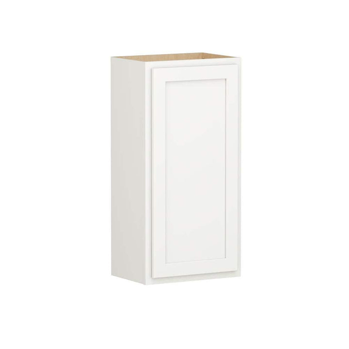 Shaker Partial Overlay 18 in. W x 12 in. D x 36 in. H Plywood Assembled Wall Kitchen Cabinet in Linen White