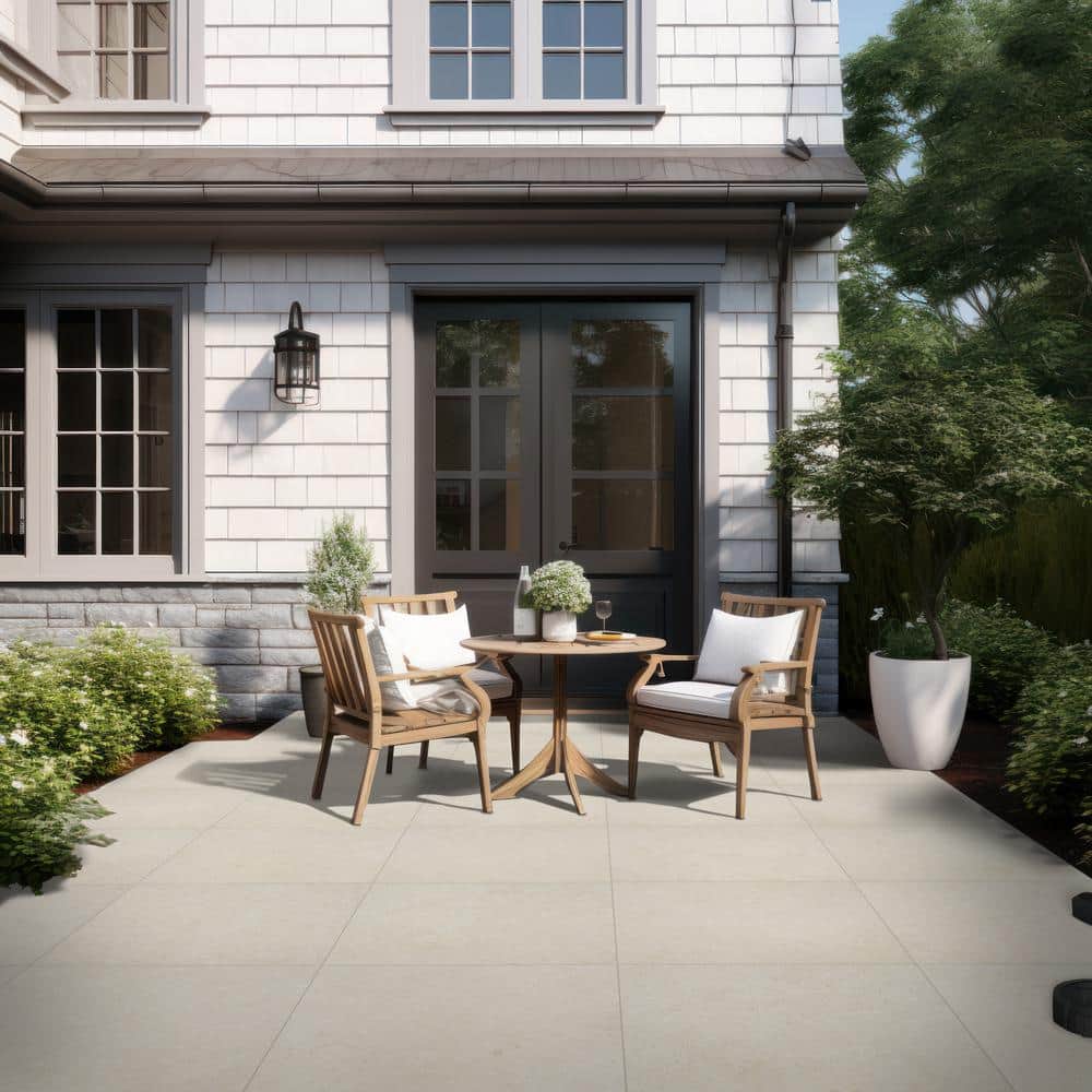 MSI Living Style Pearl 2 cm x 24 in. x 24 in. Matte Porcelain Stone Look Paver (512 sq. ft./Pallet)