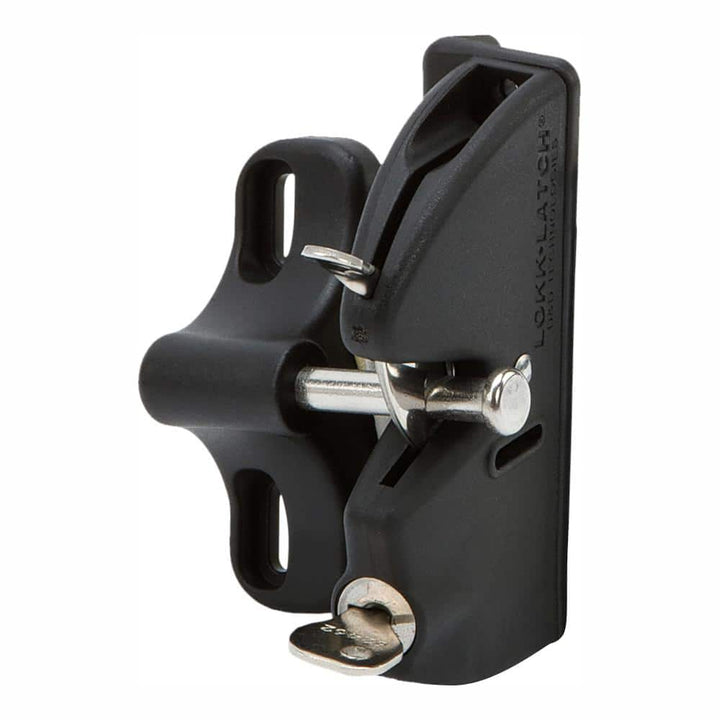 LOKKLATCH D&D Black Key-Lockable Gate Latch