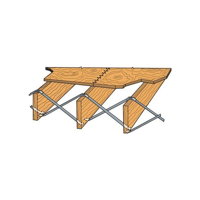 Simpson Galvanized Light Tension Bridging 19-1/2"