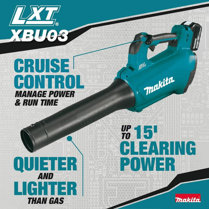 Makita 116 MPH 459 CFM 18V LXT Lithium-Ion Brushless Cordless Leaf Blower (Tool-Only)
