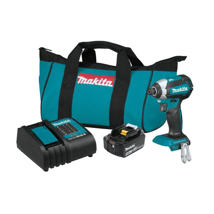 Makita 18V LXT Lithium‑Ion Brushless Cordless Impact Driver Kit with (1) 3.0Ah Battery