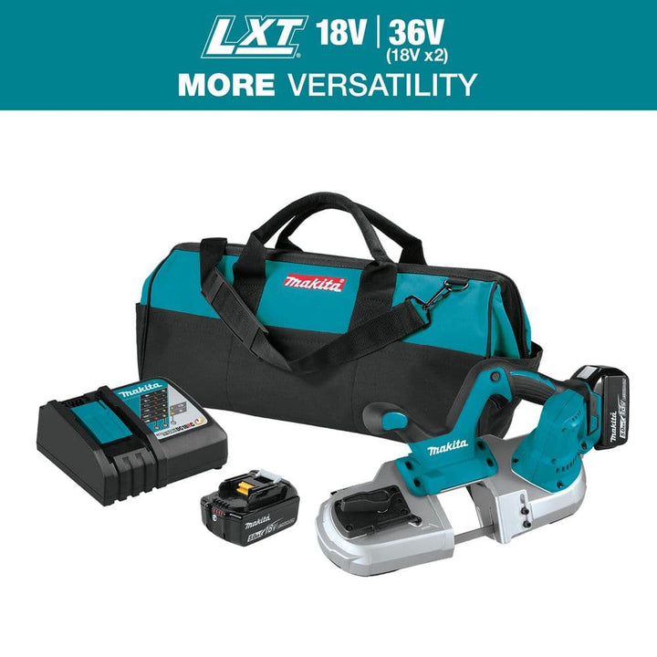 Makita 18V LXT Lithium‑Ion Cordless Compact Band Saw Kit (5.0Ah)