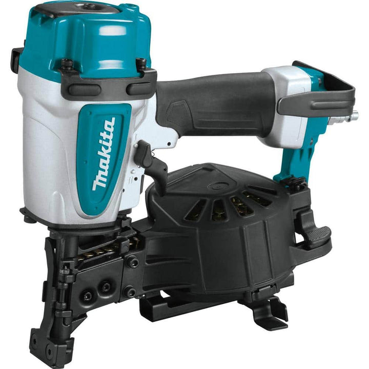 Makita 15 Degree 1-3/4 in. Pneumatic Coil Roofing Nailer, AN454