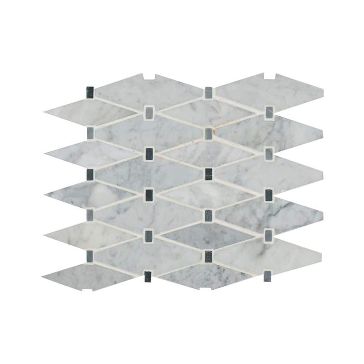 MSI Marbella Diamond 12 in. x 12 in. x 10mm Polished Marble Mesh-Mounted Mosaic Tile (10 sq. ft. / Case)