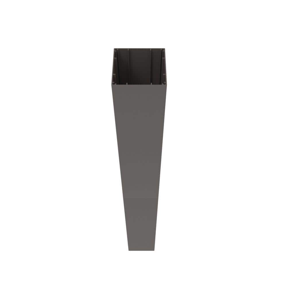 Barrette Outdoor Living VersaRail 4.25 in. x 4.25 in. x 39 in. Matte Bronze Aluminum Rail Post Sleeve