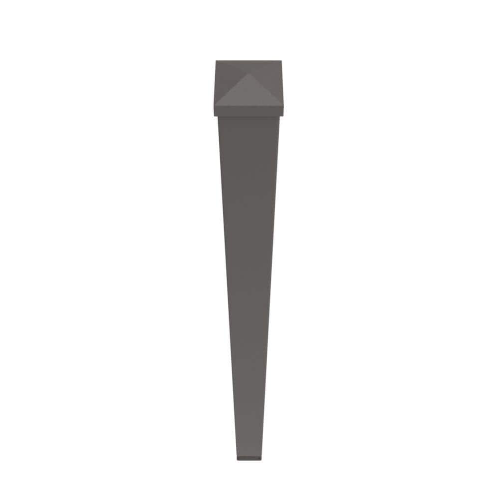 Veranda Aluminum Rail 45 in. Blank Fascia Mount Post MZ