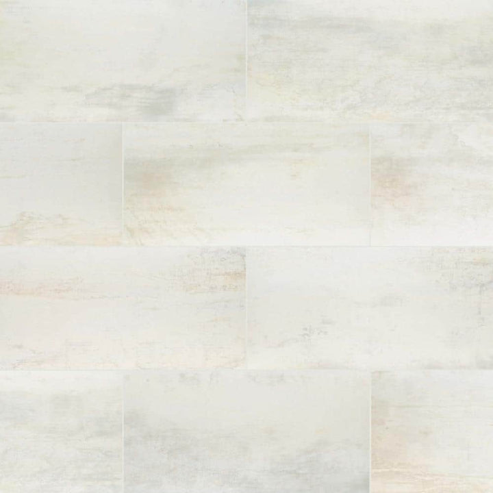 Metallic Blanche 12 in. x 24 in. Matte Porcelain Floor and Wall Tile (14 sq. ft./Case)