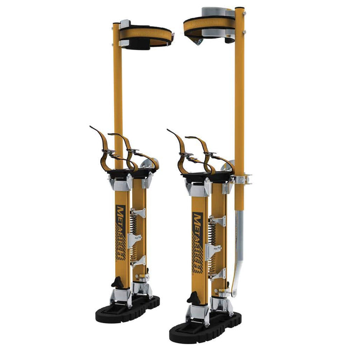 MetalTech Jobsite Series 18 in. to 30 in. All Aluminum Heavy-Duty Drywall Stilts, 225 lbs. Load Capacity