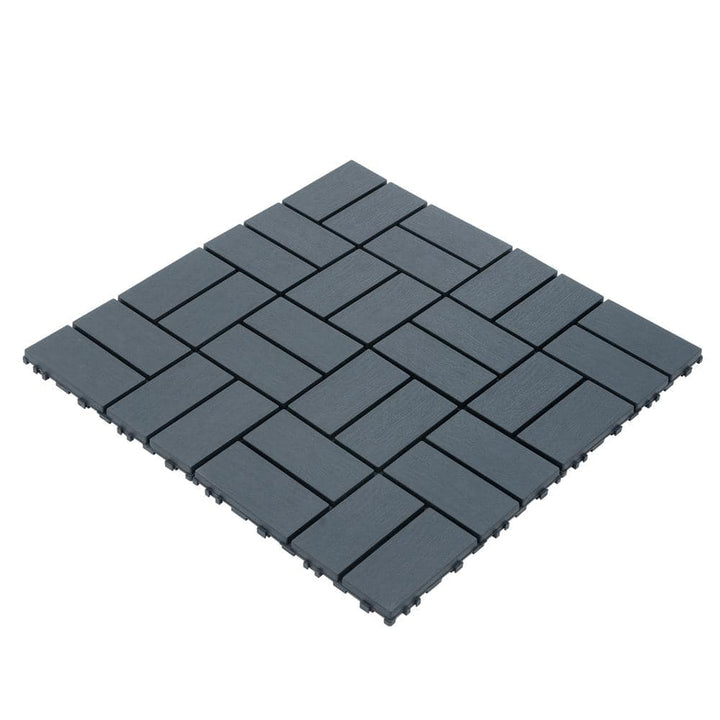 WRIGHTMASTER 1ft. x 1ft. Quick Deck Polypropylene Interlocking Deck Tile in Midnight Blue-7 (44 sq. ft. per Box)