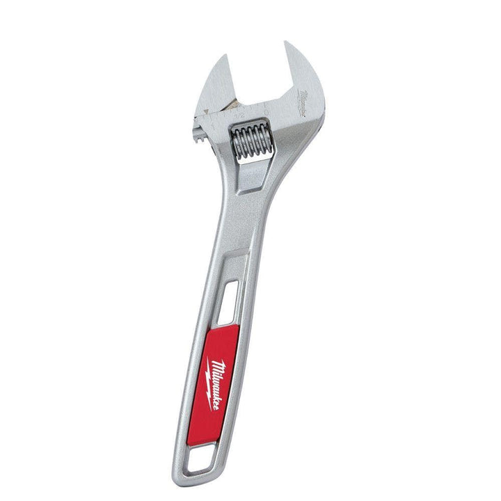Milwaukee 48-22-7408 8 in. Adjustable Wrench, Chrome-Plated Steel, 1-1/8 in. Jaw Capacity