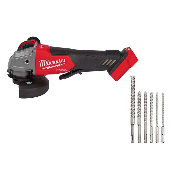 Milwaukee M18 FUEL 18V Lithium-Ion Brushless Cordless 4-1/2 in./5 in. Grinder with Paddle Switch, Tool-Only (Model 2880-20)