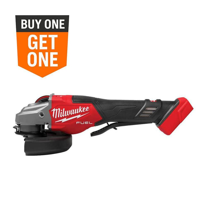 Milwaukee M18 FUEL 18V Brushless Cordless 4-1/2 in./6 in. Braking Grinder with M18 REDLITHIUM FORGE XC 8.0Ah Battery