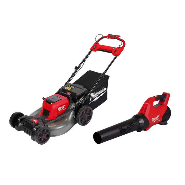 Milwaukee M18 FUEL 18V 21 in. Brushless Cordless Dual-Battery Self-Propelled Walk-Behind Lawn Mower with M18 FUEL Blower