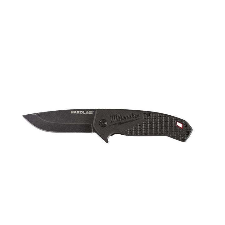 Milwaukee 3 in. Hardline D2 Steel Smooth Blade Pocket Folding Knife, 48-22-1994