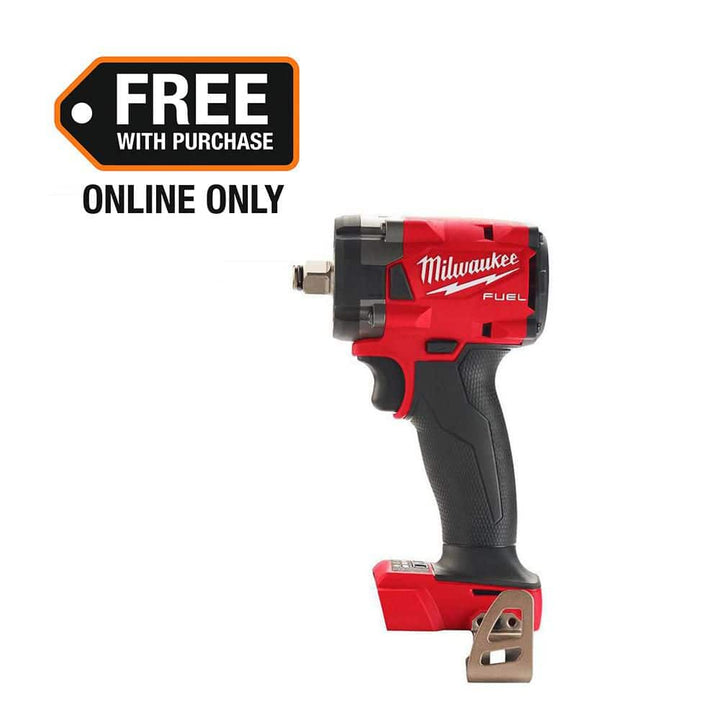 Milwaukee M18 FUEL GEN-3 18V Brushless Cordless 3/8 in. Compact Impact Wrench w/ Friction Ring + 6.0Ah FORGE Battery