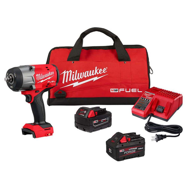 Milwaukee M18 FUEL 18V Brushless 1/2 in. Cordless Impact Wrench Kit w/ Friction Ring + 29‑Pc Impact Socket Set