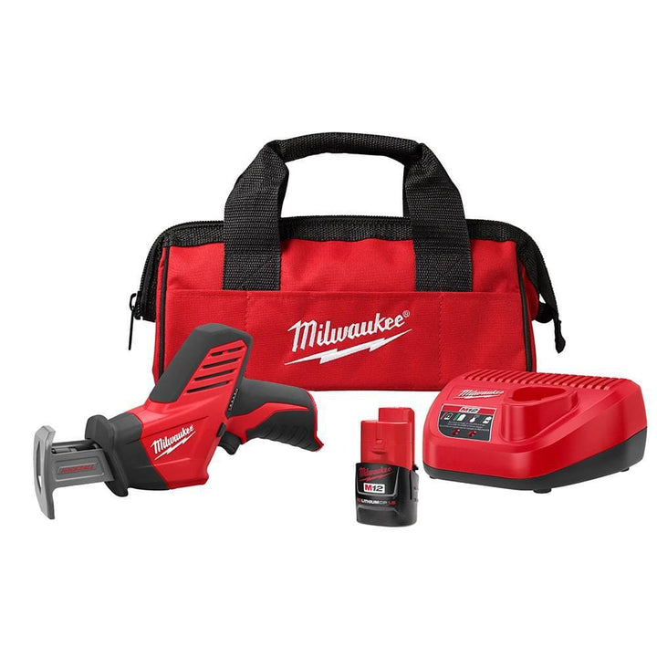 Milwaukee M12 12-Volt Lithium-Ion HACKZALL Cordless Reciprocating Saw Kit with (2) 1.5Ah Batteries, Charger & Hard Case