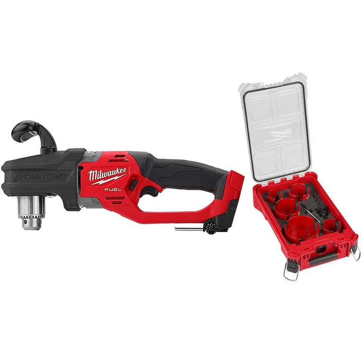 Milwaukee M18 FUEL GEN II 18V Brushless Cordless 1/2 in. Hole Hawg Right Angle Drill with M18 REDLITHIUM FORGE HD 12.0Ah Battery