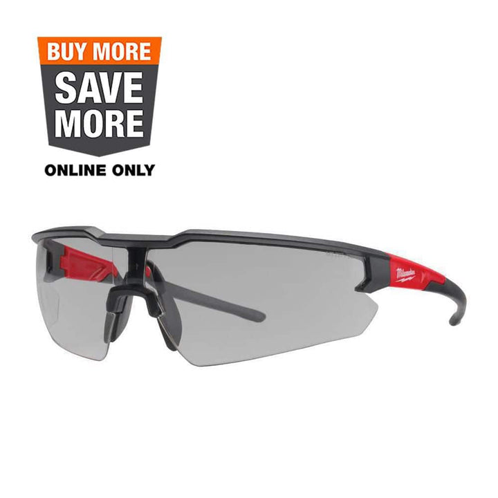 Milwaukee Safety Glasses with Gray Anti-Scratch Lenses (12-Pack)
