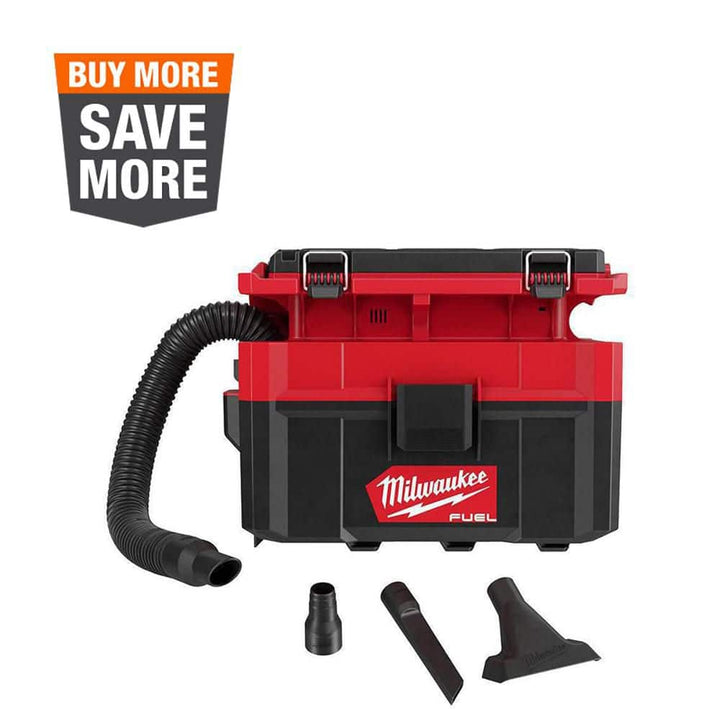 Milwaukee M18 FUEL PACKOUT 18V Cordless 2.5 Gal. Wet/Dry Vacuum (Tool-Only) – 0970-20