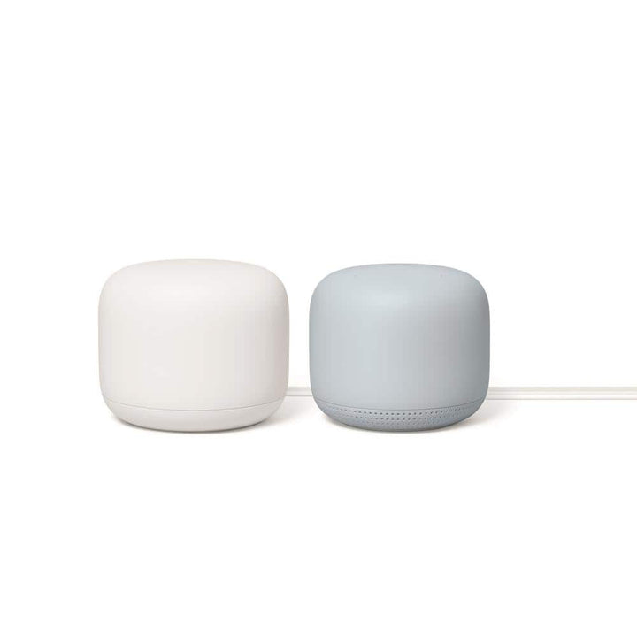 Google Nest Wifi - Mesh Router AC2200 and 1 Point with Google Assistant - 2 Pack - Mist