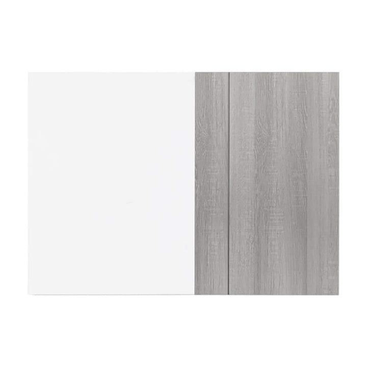 LIFEART CABINETRY Valencia Assembled 27 in. W x 12 in. D x 42 in. H in Misty Gray Plywood Assembled Blind Corner Wall Kitchen Cabinet