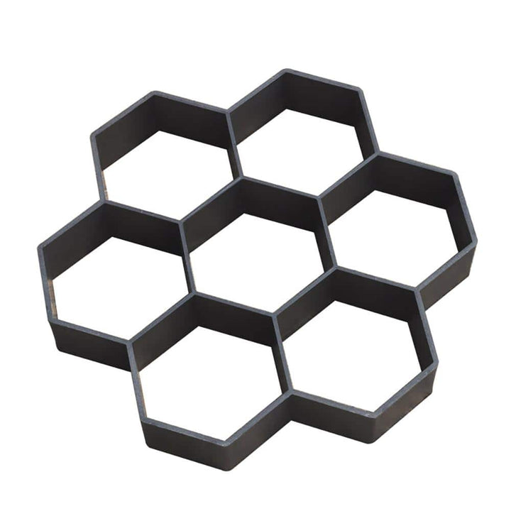 Wellco 11.8 in. x 11.8 in. x 1.5in. Black Plastic DIY Paver Mold Reusable Concrete Stepping Stone Paver Walk Way Mold