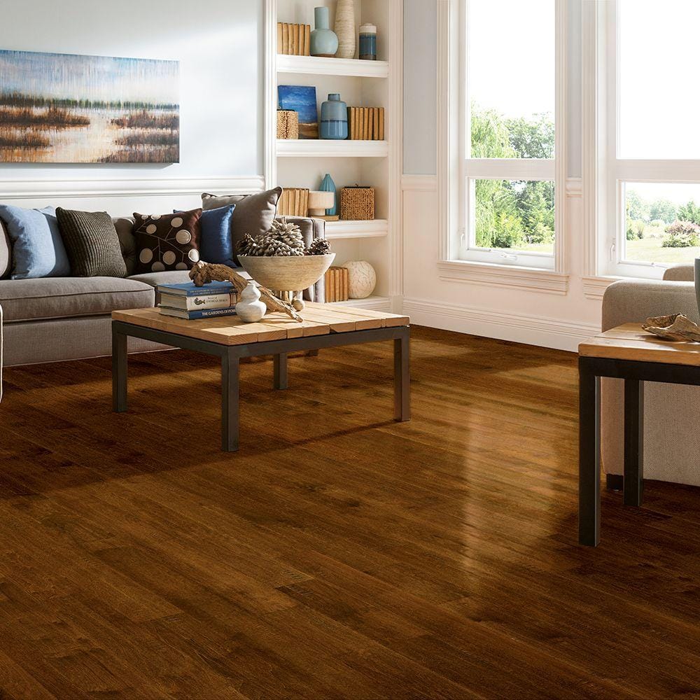 Bruce American Vintage Mountainside Oak 3/8 in. T x 5 in. W T+G Hand Scraped Engineered Hardwood Flooring (25 sq.ft./ctn)