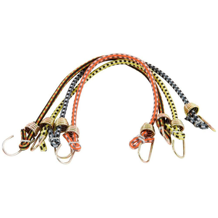 Keeper 10 in. Mini Bungee Cord with Hooks (4-Pack)