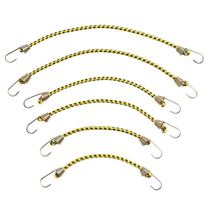Keeper Mini Bungee Cords Assorted Lengths (2x 6 in., 2x 8 in., 2x 10 in.) - 6 Pack