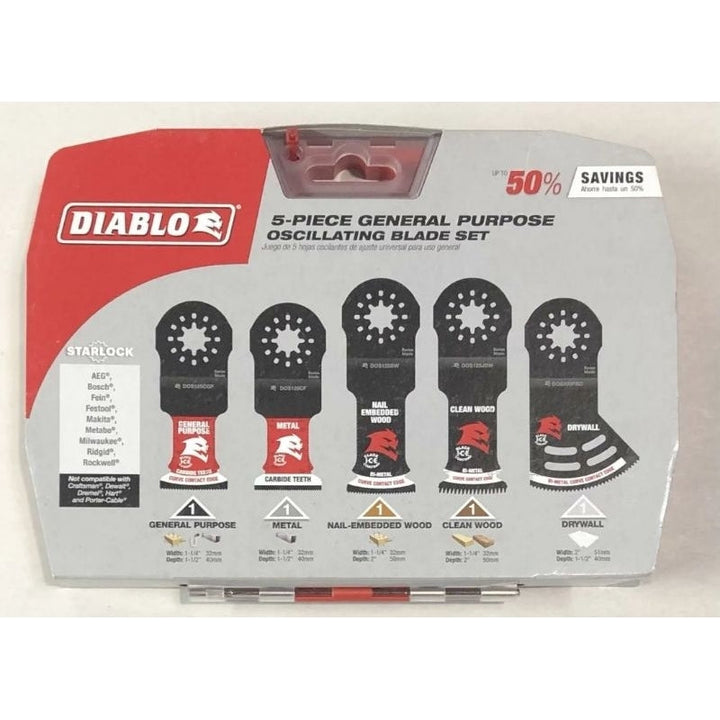 Diablo Starlock Oscillating Blade Set for General Purpose Cuts