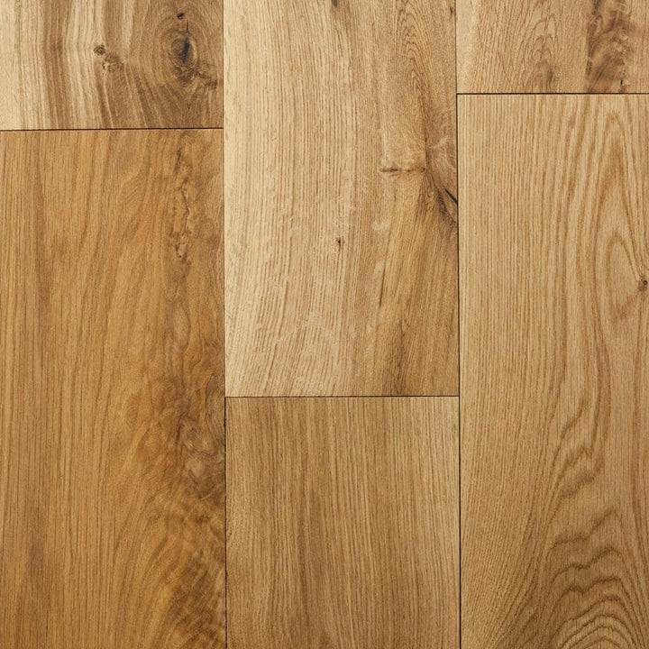 Blue Ridge Hardwood Flooring Castlebury Natural Eurosawn White Oak 3/4 in. T x 4 in. W Wire Brushed Solid Hardwood Flooring (16 sq.ft./case)