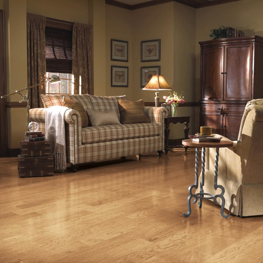 Bruce Town Hall Natural Birch 3/8 in. T x 5 in. W T+G Smooth Engineered Hardwood Flooring (36.5 sq.ft./ctn)