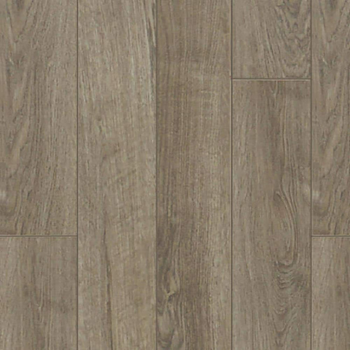 Dekorman Proteco+ Natural Gray Oak 12mm T x 6.41 in. W Uniclic HDF AC4 Waterproof Laminate Wood Flooring (21.2 sq. ft./Case)
