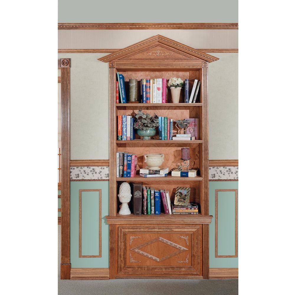 HOUSE OF FARA 3/4 in. x 2-1/4 in. x 8 ft. Oak Wood Fluted Casing Moulding