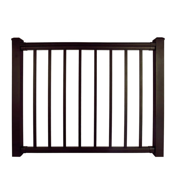 NewTechWood Allure Preassembled Aluminum 36 in. Gate in Bronze