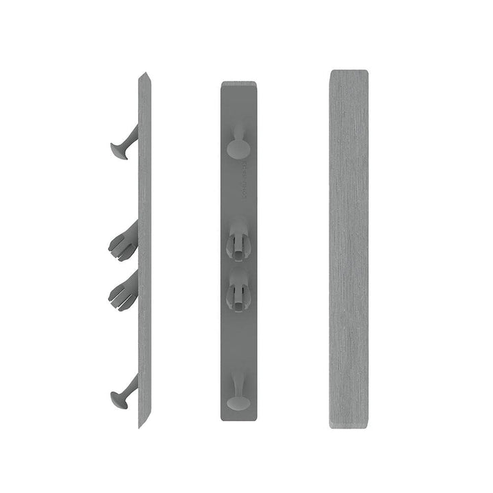 NewTechWood UltraShield 16 ft. Westminster Gray Angle End Cap for Composite Decking Boards (10 Per Bag)