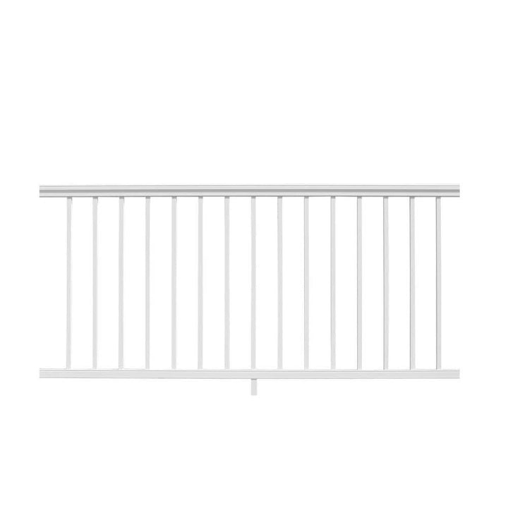 NewTechWood Allure 72 in. x 42 in. White Aluminum Preassembled Railing Kit