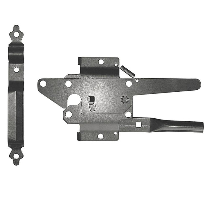 NUVO IRON Black Heavy-Gauge Galvanized Steel Traditional Post Latch (24-Pack)