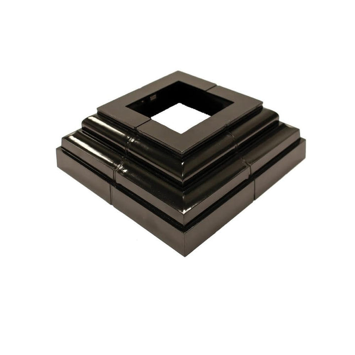 NUVO IRON Adjustable Decorative Post Plate Cover from 2 in. To 3-1/2 in.