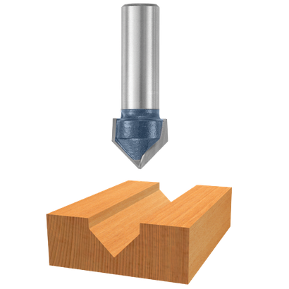 Bosch 5/8-in Carbide-Tipped V-Groove and Scoring Router Bit