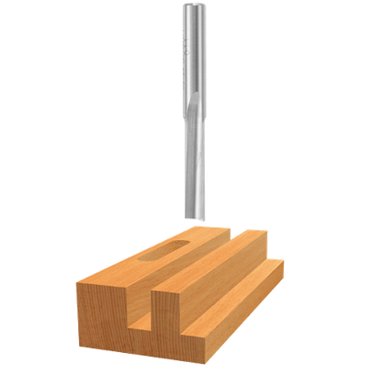 Bosch 3/16-in High-Speed Steel Single-Flute Straight Router Bit